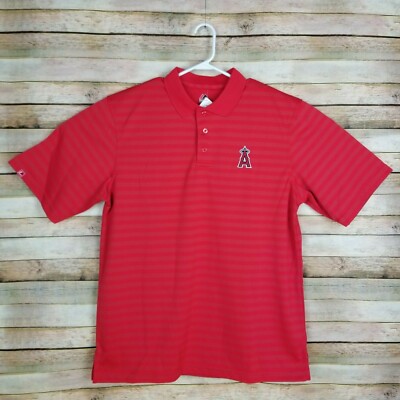 NWT Majestic Sport Wear Red Polo Anaheim Angel Baseball MLB Fan