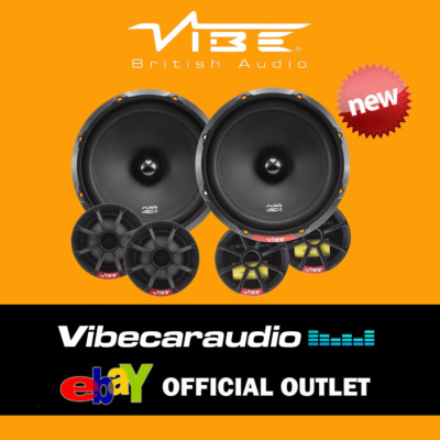 Vibe Slick 6C-V7 COMP 540 Watt Paar 6,5'' 17 cm 2-Wege Komponente Auto Tür Lautsprecher
