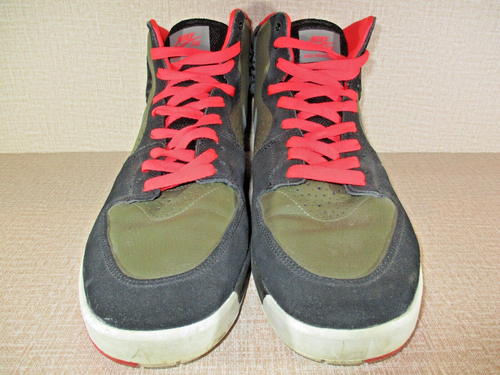 Nike SB Paul Rodriguez 7 High Top Men's Size 11 Black Olive Crimson 616355-036 - Picture 6 of 14