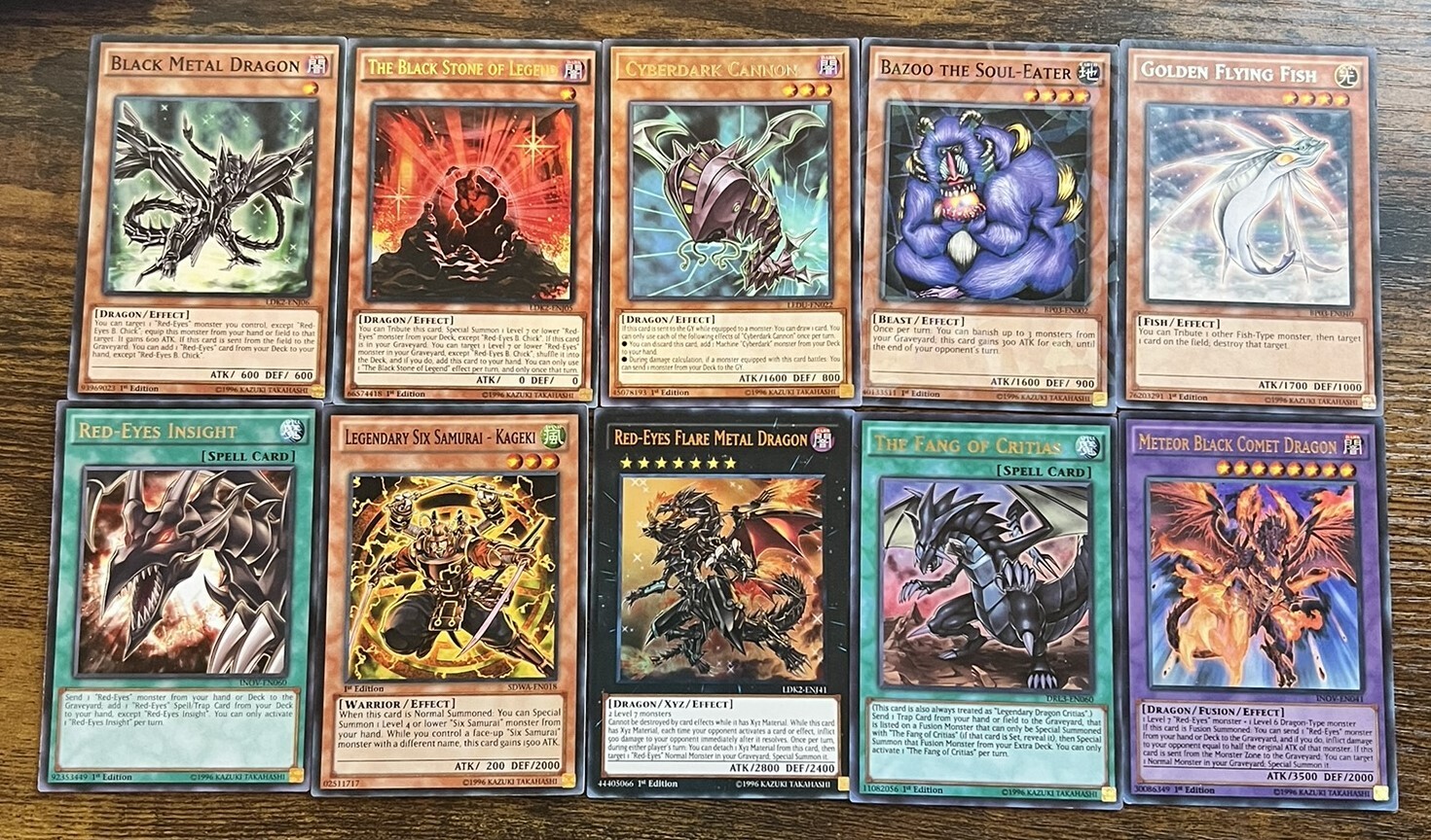 YuGiOh 10-Card Mixed Lot 1st Edition Limited Edition #8