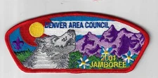 2001 National Jamboree JSP Denver Area Council RED Border