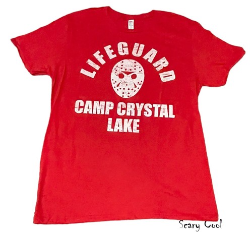 New Friday the 13th Lifeguard Jason Camp Crystal Lake Men's T-Shirt - Picture 4 of 4