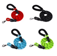 5FT Dog Leash Heavy Duty Reflective Nylon HD Latch FAST SHIPPER
