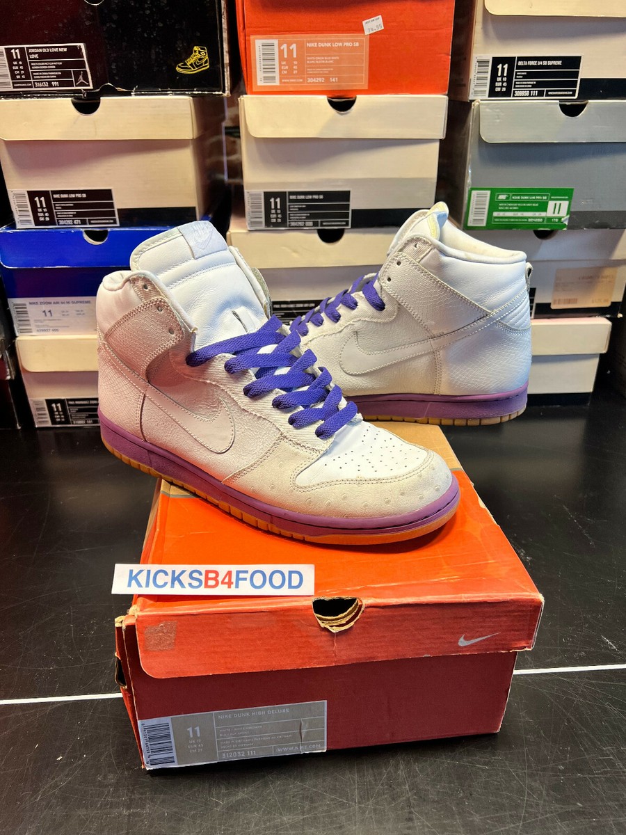 2005 NIKE DUNK HIGH DELUXE 'MITA' HYACINTH US11 VNDS OSTRICH