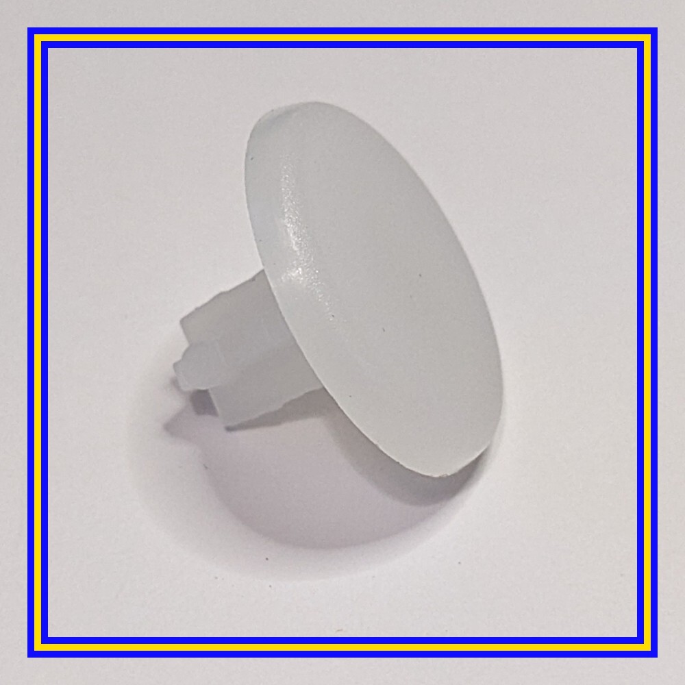 107271 X 4 IKEA White Plastic Push On Feet, Floor Protectors