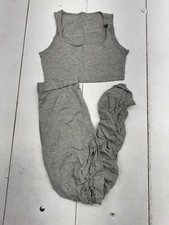 Shein Grey Tank Scrunch Leggings 2 Piece Outfit Set Womens Size Large