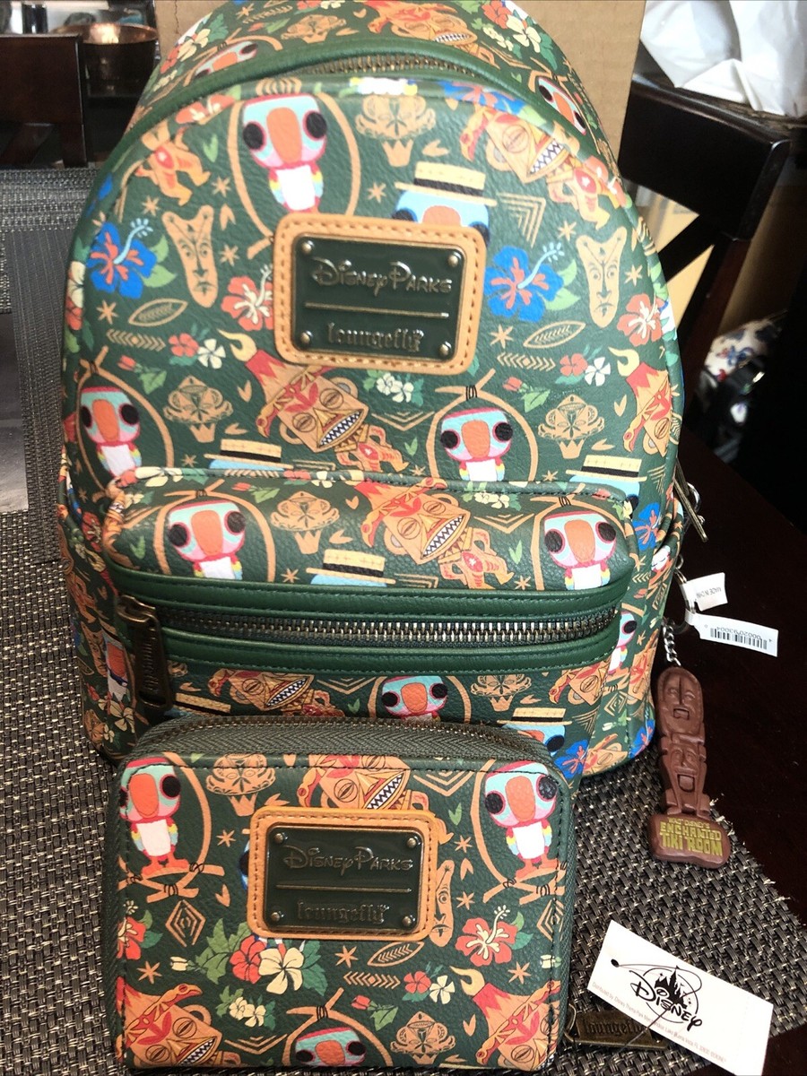 Loungefly Disney ENCHANTED TIKI ROOM backpack & Wallet - New  display picture 1