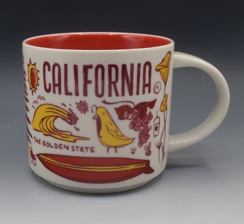 TAZZA STARBUCKS COFFEE 2018 BEEN THERE CALIFORNIA 14 OZ IN TUTTO IL MONDO SERIE - Foto 1 di 8