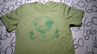 Small Kauai Bird On Island Time Rooster Hawaii  Shirt