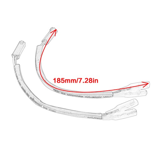 Conectores de arnés de cableado de señal de giro de 2 pines para Suzuki GSX-R600 750 1000 SV650 - Imagen 2 de 8