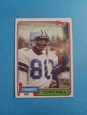 TONY HILL 1981 TOPPS FOOTBALL CARD # 355 H9597