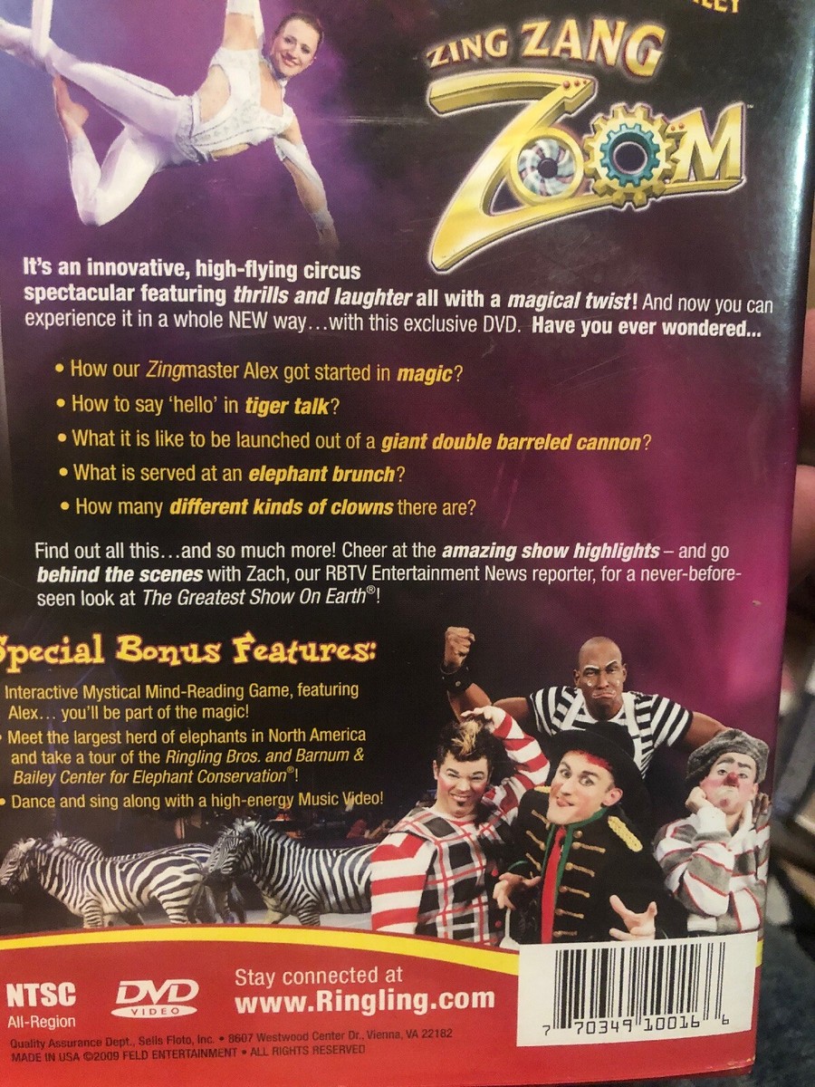 Ringling Bros & Barnum & Bailey Circus Zing Zang Zoom 139th