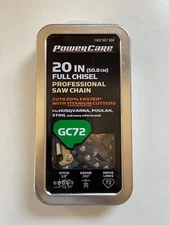 PowerCare 20in Full Chisel Saw Chain GC72 1002-957-888 NEW