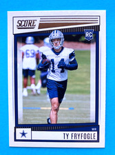 Ty Fryfogle 2022 Panini Score RC Rookie card #396 Dallas Cowboys