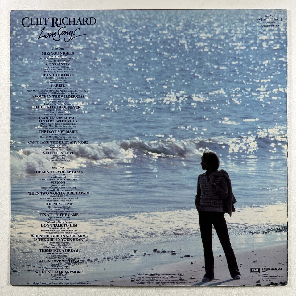 Cliff Richard ”Love Songs” LP/EMI EMTV 27 (EX) UK 1981 - Image 2 of 4