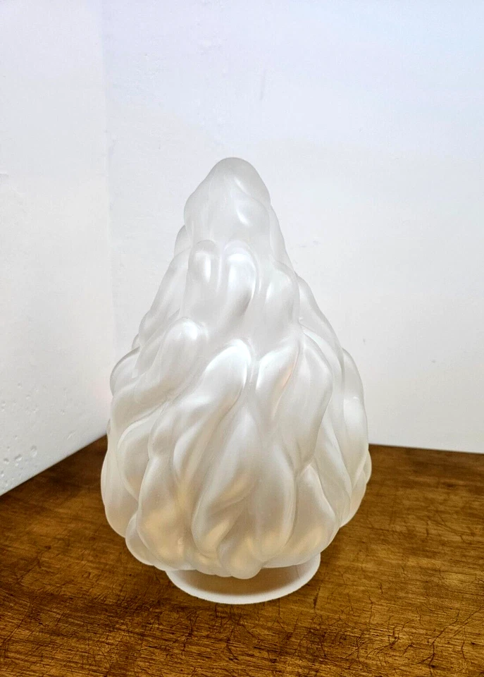 VIANNE LAMPSHADE, H 25 CM, ART DECO, FROSTED GLASS, FLAMING TORCH SHAPED - Image 3 of 4