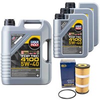 MotoröL Set Top Tec 4100 5W-40 8 Liter + ÖLfilter FüR Nissan Opel Renault 2.3