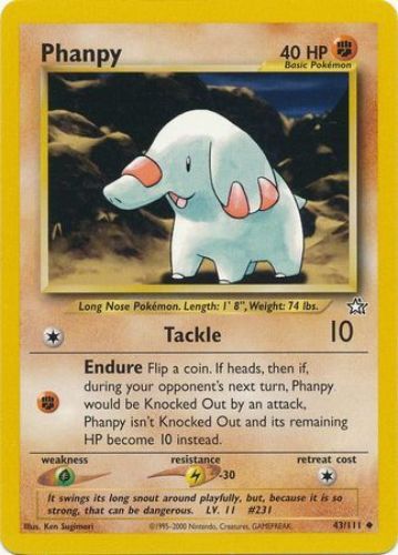 Pokemon Card - Neo Genesis 43/111 - PHANPY (uncommon) - NM