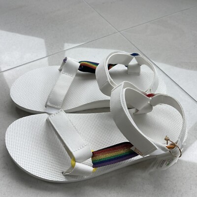 Teva Mens Universal Pride Strappy White Comfort Sandals Teva | Shoes | Teva Mens Universal Pride Strappy White  main image 3