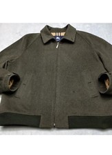 Burberry London vintage merino wool bomber jacket Size 6/L