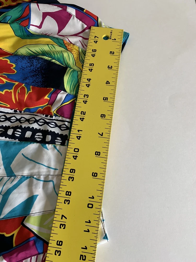 Vintage 80s Retro Colorful USA Women's Tennis Skirt Polyester Size 4