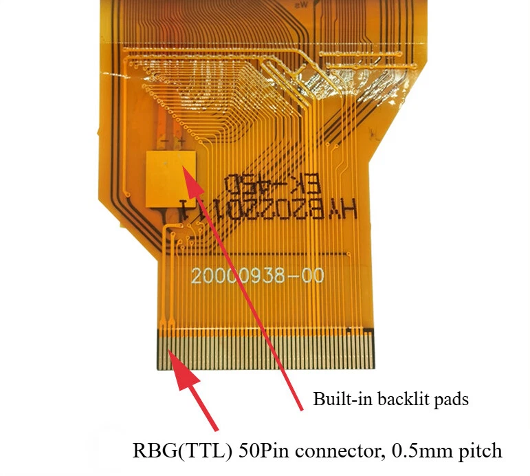 7''Inch 800×480 50 pins FPC LCD Touch Screen For Innolux AT070TN92 TFT Display‘ - Image 2 of 3