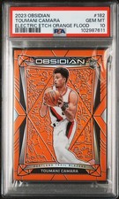 2023 Panini Obsidian Toumani Camara Electric Etch Orange Flood /99 #182 PSA 10