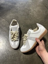 masion margiela gat leather trainer men’s size 6/40 or women’s size 8.5