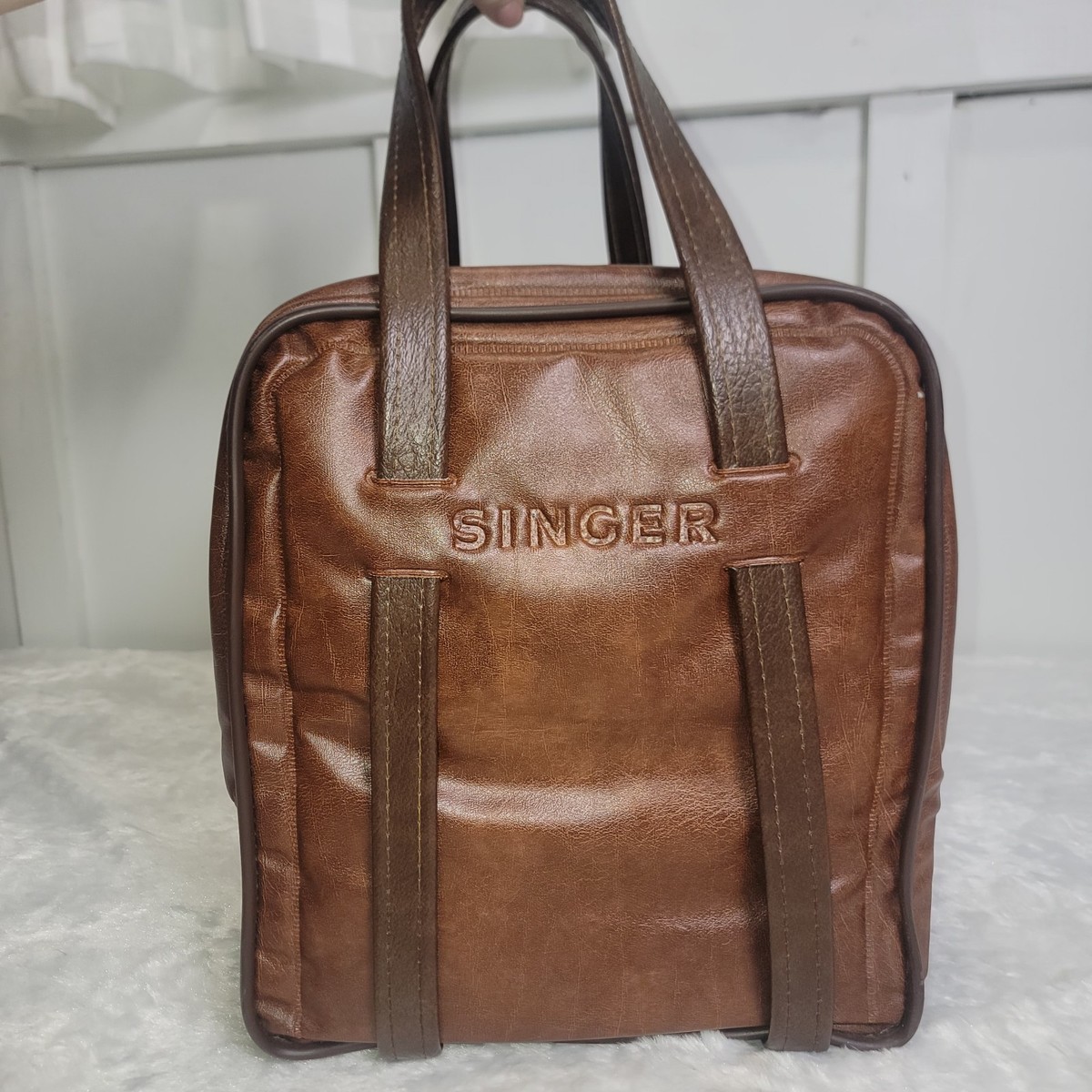VTG Singer Sewing Machine Travel Vinyl Carry Case Storage Bag