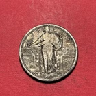 (1) Beautiful Antique 1917-D Type 1 Standing Liberty Quarter CHOICE VG-VERY GOOD