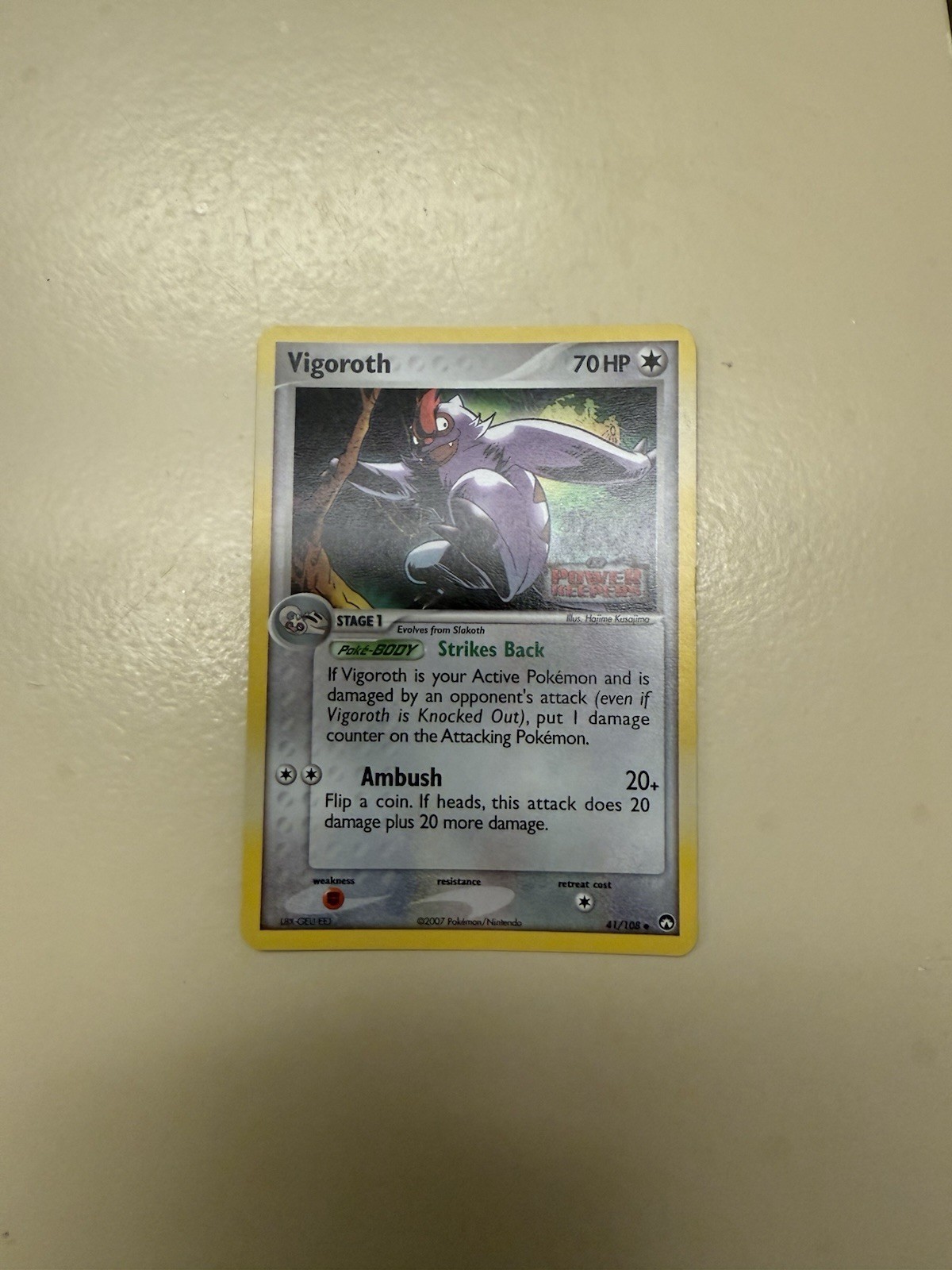 Vigoroth 41/108  EX Power Keepers Stamped, LP Offers Accepted