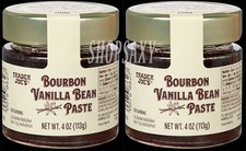 2X Pack Trader Joe's Bourbon Vanilla Bean Paste 4 oz each jar