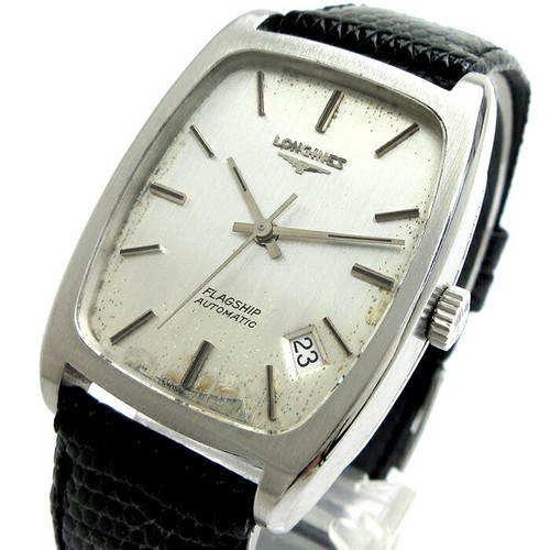 LONGINES Flagship Tonneau L6.33 Automatic Used Men's Watch Silver Dial - 第 1/3 張圖片