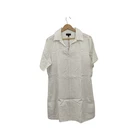 Quince Women 100% European Linen Popover Mini Dress White M