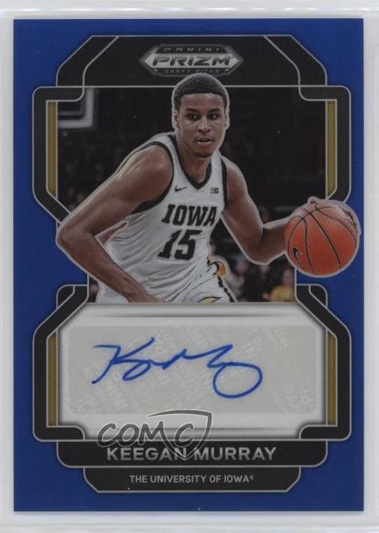 2022 Panini Prizm Draft Picks Blue /149 Keegan Murray #DP-KMU Rookie Auto RC 0p5