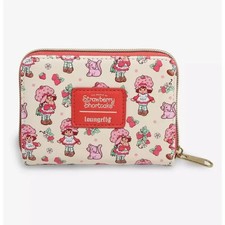 Loungefly Strawberry Shortcake Wallet Strawberry Shortcake Custard Zip Around