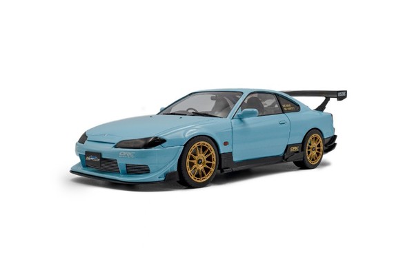 Nissan Silvia S15 Spec-R Aero Solido Works Baby Blue 1999 1:18 Solido-image