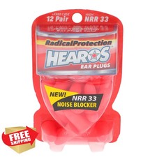 Hearos Radical Protection Foam Ear Plugs NRR 33 12 Pair