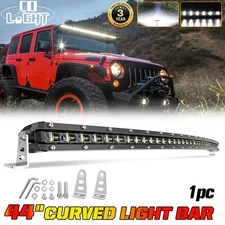 COLIGHT 44"IN Slim Curved Led Work Light Bar Flood Spot Combo ATV 4WD PK 42" 40"