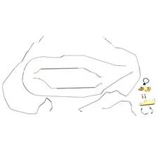 The Stop Shop B5557PV4 Brake Line Kit, 55-57 Fits Chevy Full Size Car
