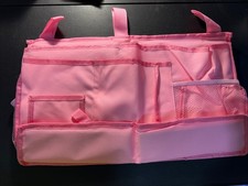 Bunk Bed Organizer, Bedside Storage Caddy Bed Storage Pocket Bedside Large Pink