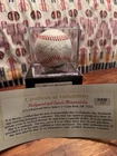Mickey Mantle Signed Autographed Baseball w/ HSM COA & Display Case Yankees