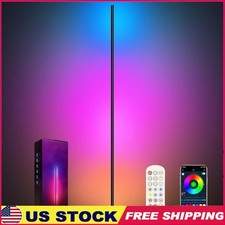RGB Floor Lamp W/ Remote Control Music Sync 16 Million Colors Dynamic Lighting