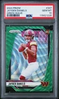 2024 Panini Prizm #347 Jayden Daniels Green Wave PSA 10