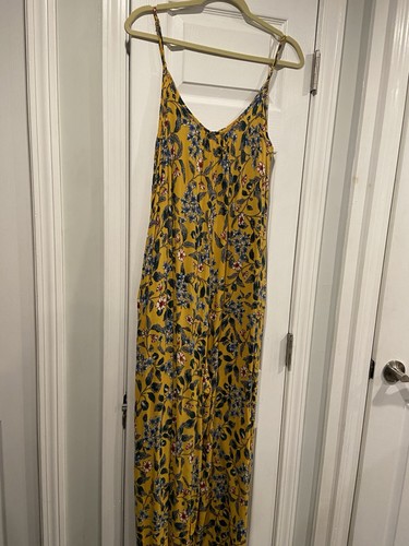 Buenos Ninos Boho Floral Jumpsuit Red Cropped Wide Leg Spaghetti Strap