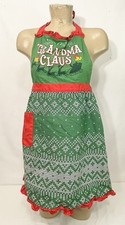 Grandma Claus Apron Christmas Holiday Cooking Baking Cookies For Santa Kids