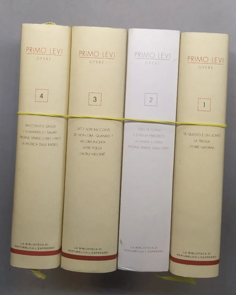 Primo Levi - Opere - Volumi da 1 a 4 - Foto 1 di 1
