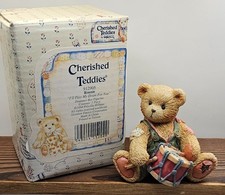 1994 Cherished Teddies 912905 Ronnie "I'll Play My Drums for You" w/Box