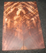Curly Claro Walnut Lumber Knife Scales Handles Grips Set