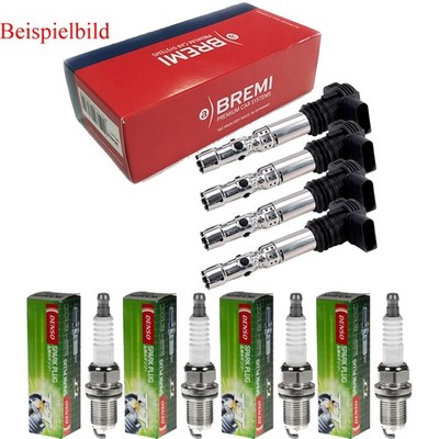 4x BREMI Zündspule + DENSO Zündkerze für Suzuki SX4 GY 1.6 VVT 4x4